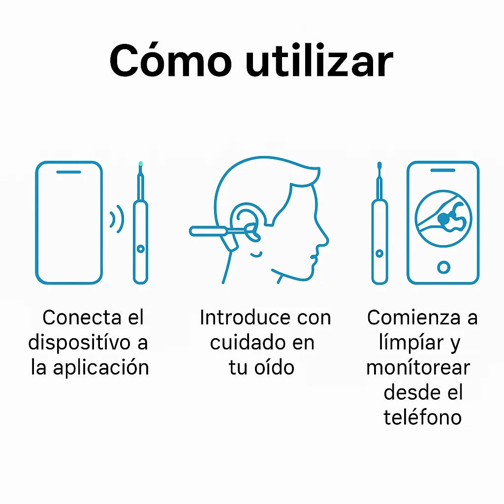 Limpiador de Oídos Inteligente ClearEar | Rejuvenece tu salud auditiva