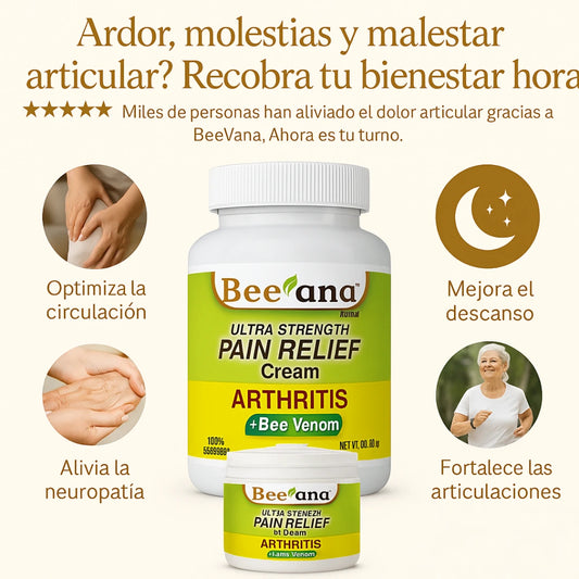 Dile adiós a la neuropatía y afecciones articulares con BeeVana