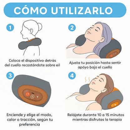 Masajeador Cervical CerviTech | Recupera  tu movilidad y descanso reparador en semanas